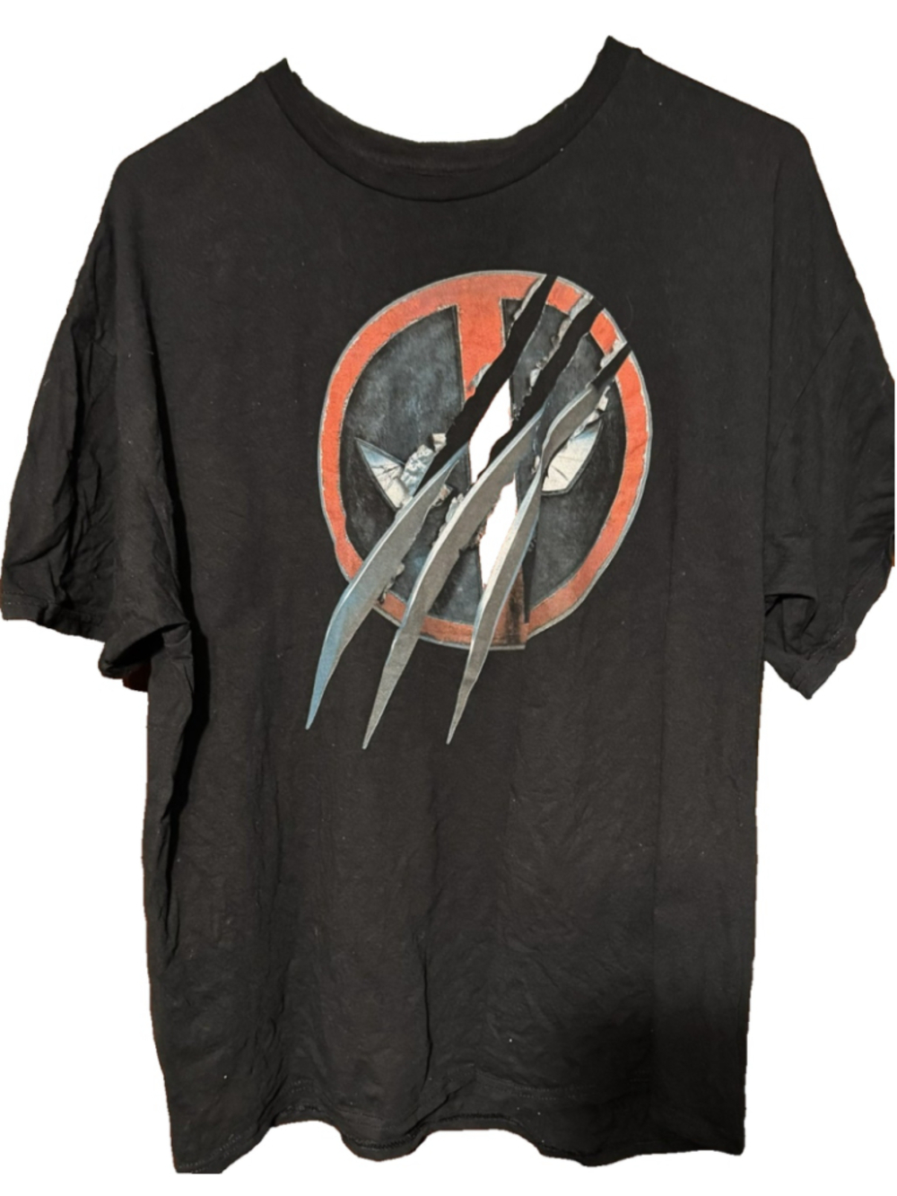 Deadpool & Wolverine Marvel S/S Tee shirt Men's Sz XL Black